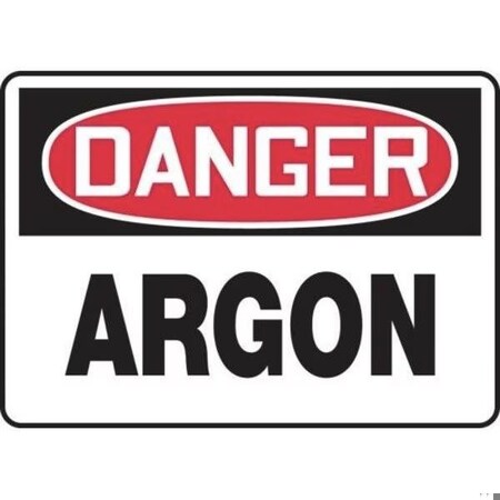 Accuform OSHA DANGER SAFETY SIGN ARGON 7 X MCHL166VA MCHL166VA